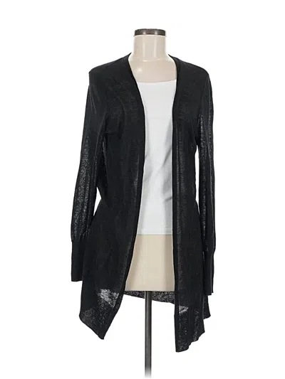 Pre-owned Halogen Cardigan Sweater In Black