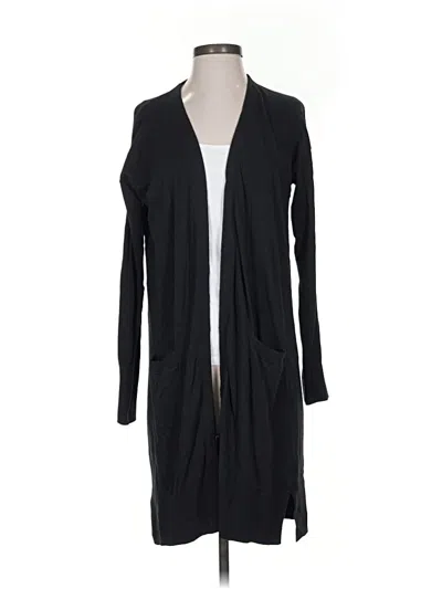 Pre-owned Halogen Cardigan Sweater In Black