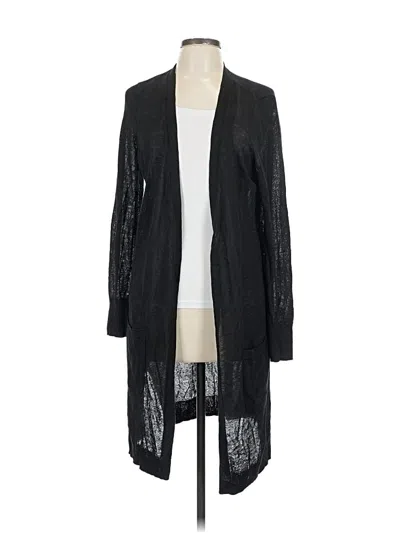 Pre-owned Halogen Cardigan Sweater In Black