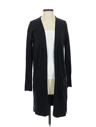 Pre-owned Halogen Cardigan Sweater In Black