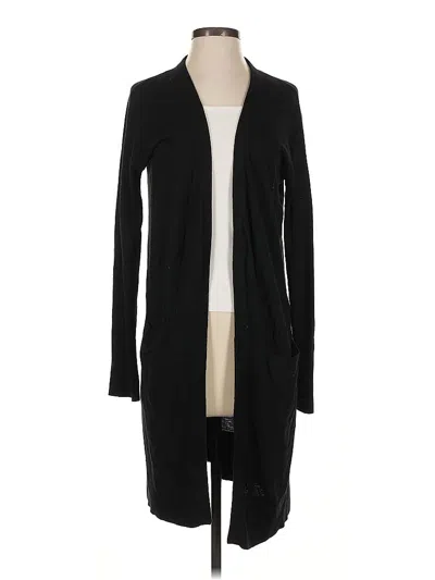 Pre-owned Halogen Cardigan Sweater In Black