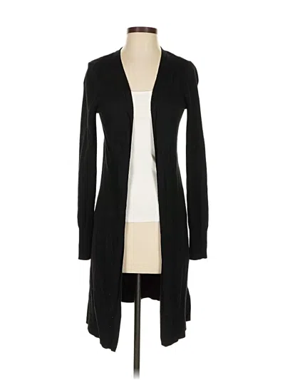 Pre-owned Halogen Cardigan Sweater In Black