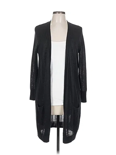 Pre-owned Halogen Cardigan Sweater In Black