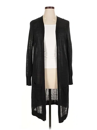 Pre-owned Halogen Cardigan Sweater In Black