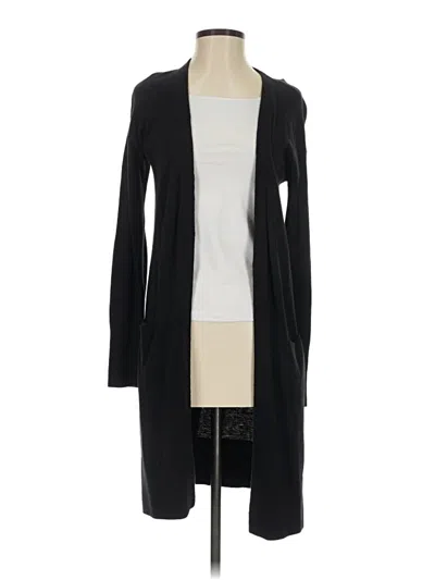 Pre-owned Halogen Cardigan Sweater In Black