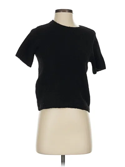 Pre-owned Halogen Cardigan Sweater In Black