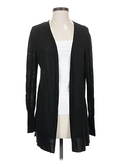 Pre-owned Halogen Cardigan Sweater In Black