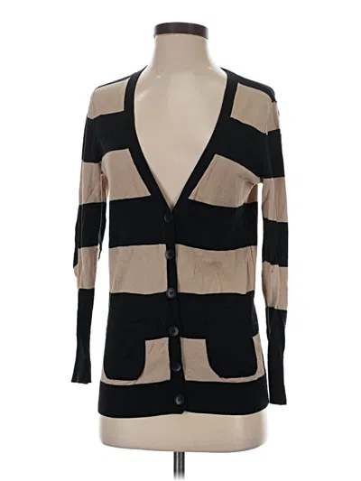 Pre-owned Halogen Cardigan Sweater In Black