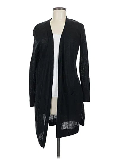 Pre-owned Halogen Cardigan Sweater In Black