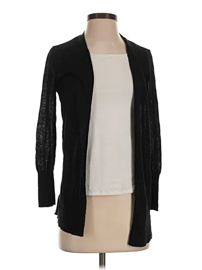 Pre-owned Halogen Cardigan Sweater In Black