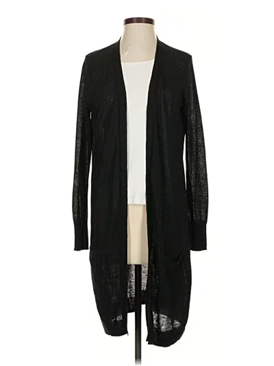 Pre-owned Halogen Cardigan Sweater In Black