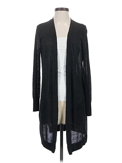 Pre-owned Halogen Cardigan Sweater In Black