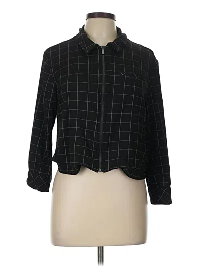 Pre-owned Halogen Cardigan Sweater In Black