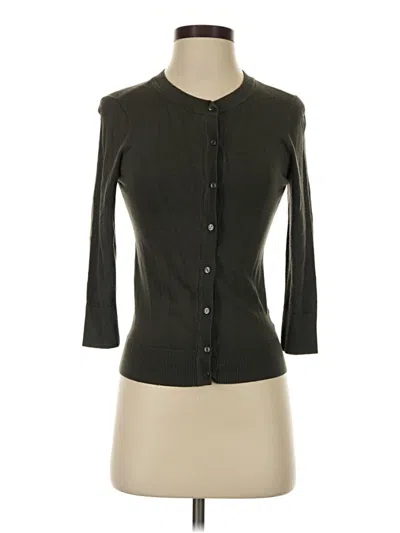 Pre-owned Halogen Cardigan Sweater In Black