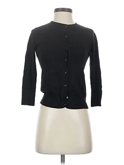 Pre-owned Halogen Cardigan Sweater In Black