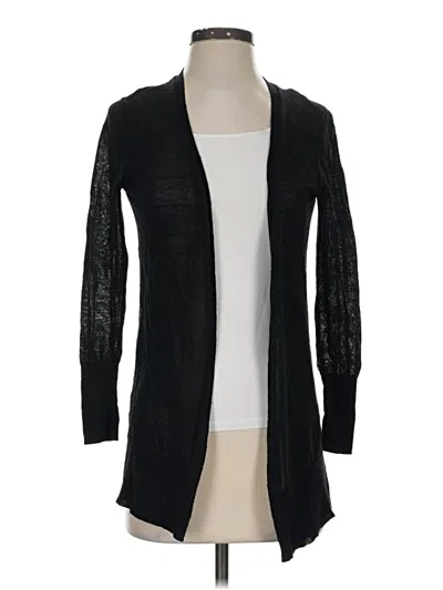 Pre-owned Halogen Cardigan Sweater In Black