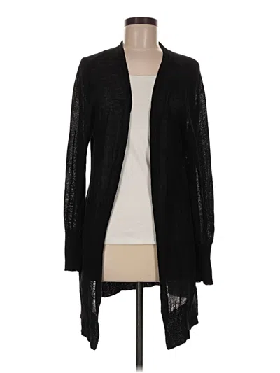 Pre-owned Halogen Cardigan Sweater In Black