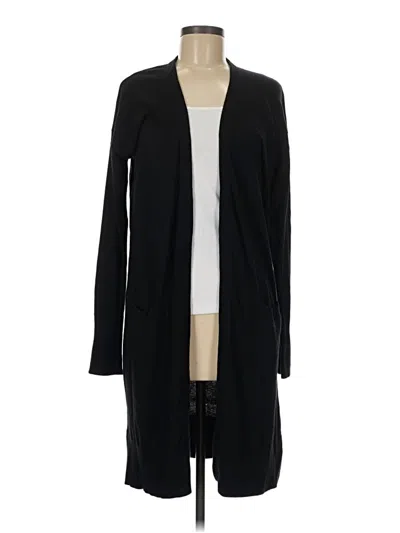 Pre-owned Halogen Cardigan Sweater In Black