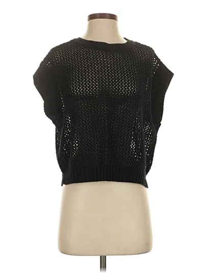 Pre-owned Halogen Cardigan Sweater In Black