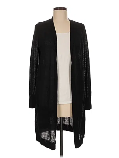 Pre-owned Halogen Cardigan Sweater In Black