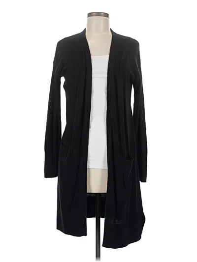 Pre-owned Halogen Cardigan Sweater In Black