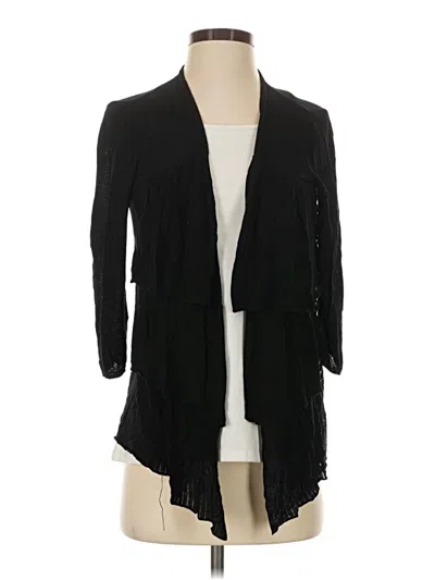 Pre-owned Halogen Cardigan Sweater In Black