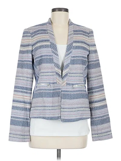Pre-owned Halogen Cardigan Sweater In Blue