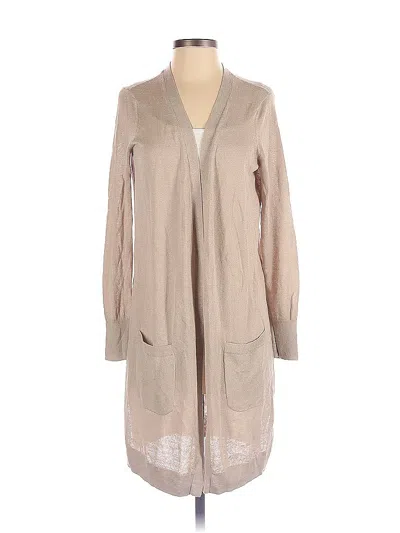 Pre-owned Halogen Cardigan Sweater In Brown