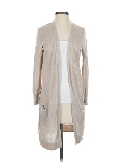 Pre-owned Halogen Cardigan Sweater In Brown