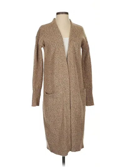 Pre-owned Halogen Cardigan Sweater In Brown