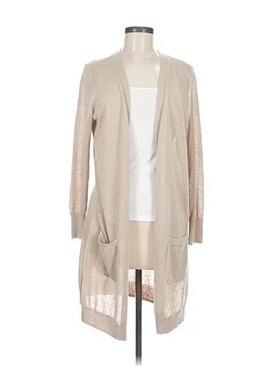 Pre-owned Halogen Cardigan Sweater In Brown