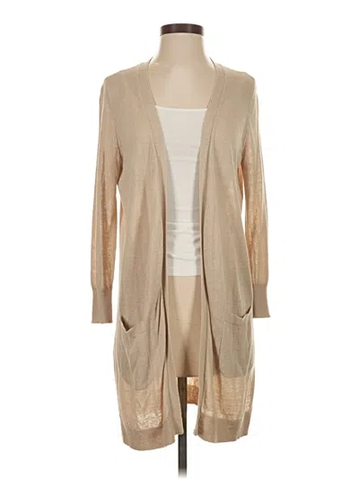 Pre-owned Halogen Cardigan Sweater In Brown