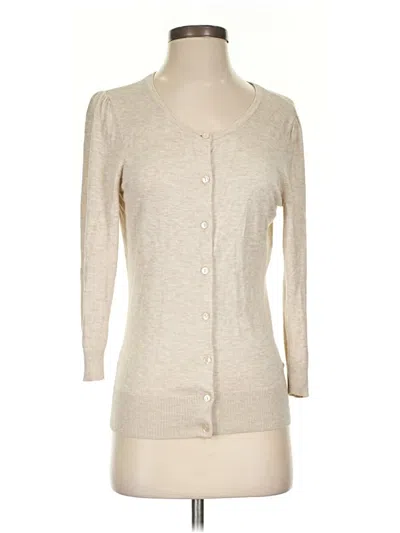 Pre-owned Halogen Cardigan Sweater In Brown