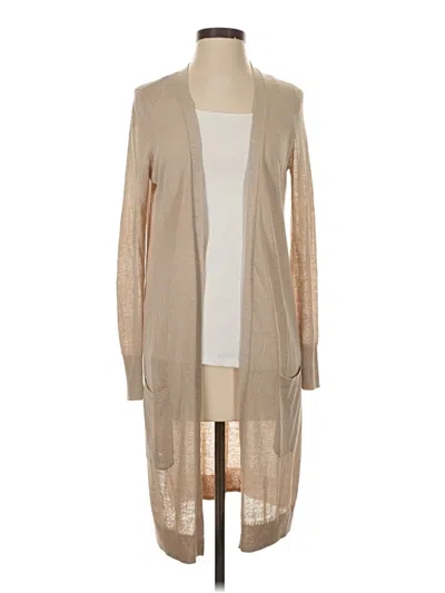 Pre-owned Halogen Cardigan Sweater In Brown