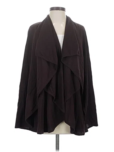 Pre-owned Halogen Cardigan Sweater In Brown