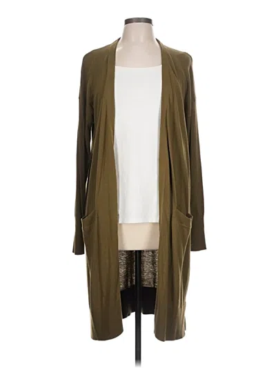 Pre-owned Halogen Cardigan Sweater In Brown