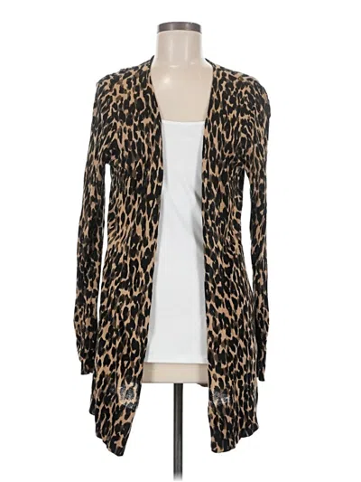 Pre-owned Halogen Cardigan Sweater In Brown