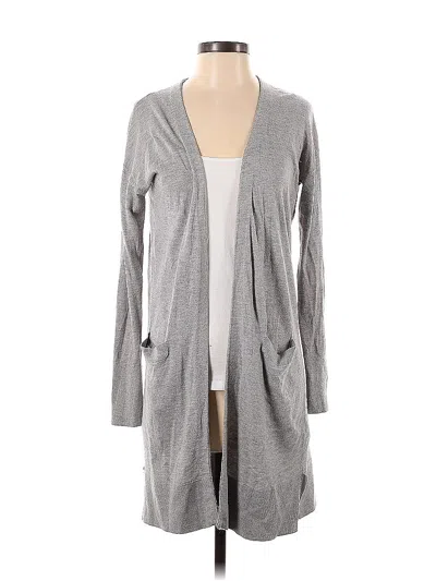 Pre-owned Halogen Cardigan Sweater In Gray