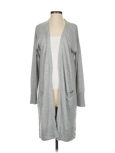 Pre-owned Halogen Cardigan Sweater In Gray