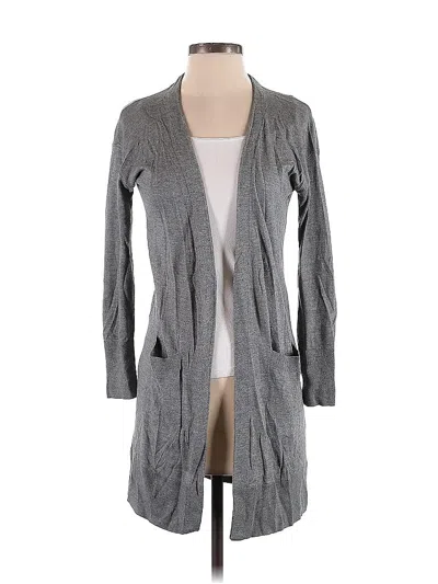 Pre-owned Halogen Cardigan Sweater In Gray