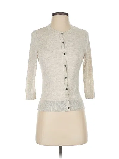 Pre-owned Halogen Cardigan Sweater In Gray