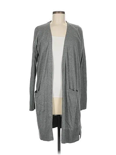 Pre-owned Halogen Cardigan Sweater In Gray