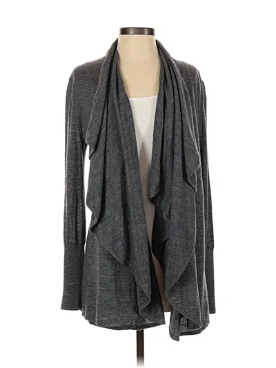 Pre-owned Halogen Cardigan Sweater In Gray