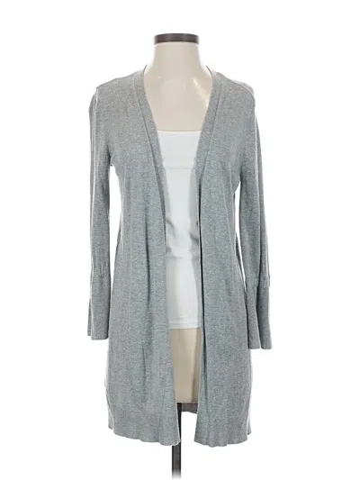 Pre-owned Halogen Cardigan Sweater In Gray