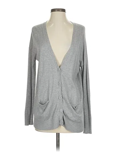 Pre-owned Halogen Cardigan Sweater In Gray