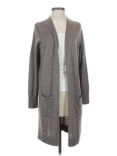 Pre-owned Halogen Cardigan Sweater In Gray