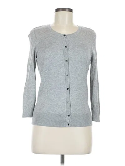 Pre-owned Halogen Cardigan Sweater In Gray