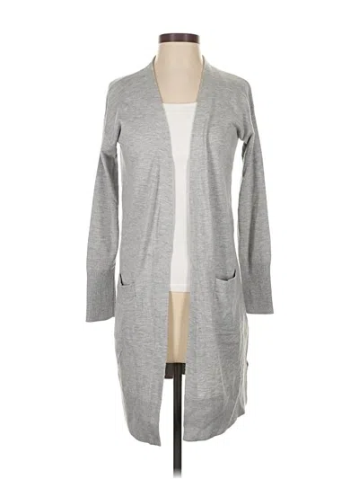 Pre-owned Halogen Cardigan Sweater In Gray