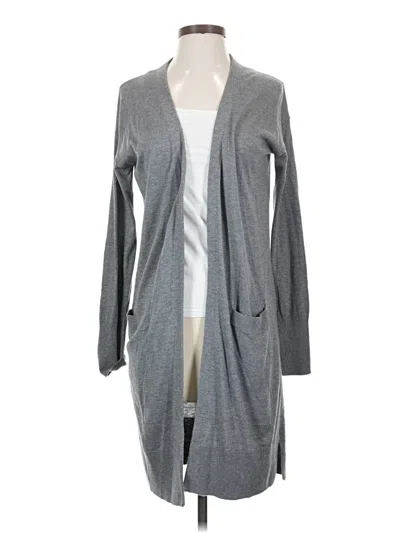 Pre-owned Halogen Cardigan Sweater In Gray