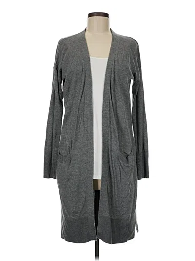 Pre-owned Halogen Cardigan Sweater In Gray